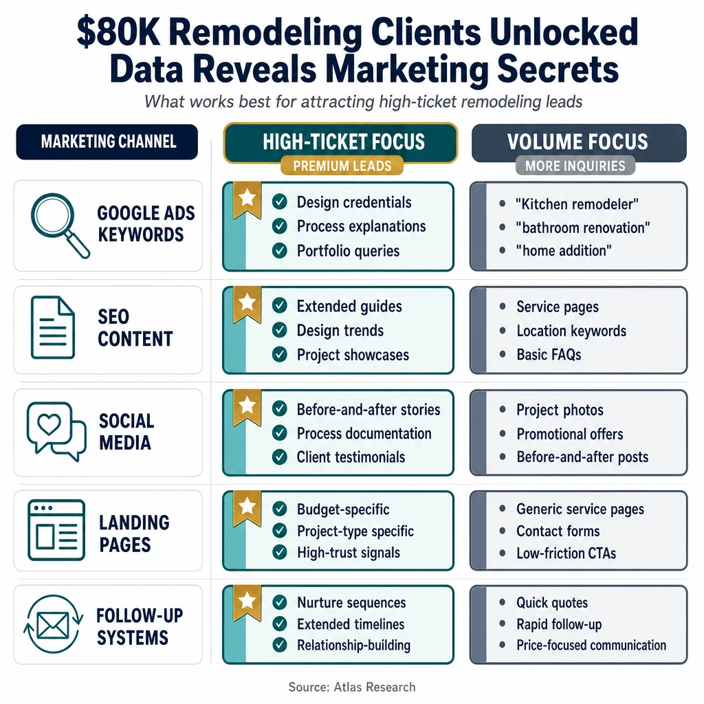 Infographic: $80K Remodeling Clients Unlocked Data Reveals Marketing Secrets